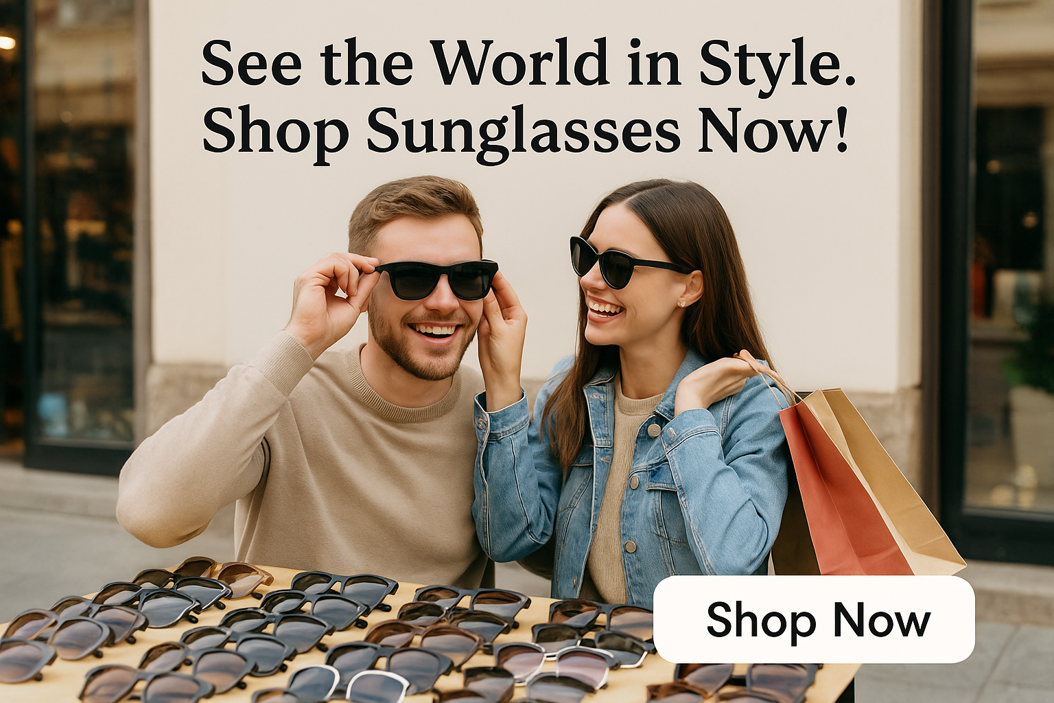 Sunglass banner