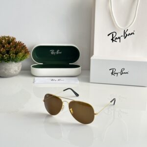Rayban Aviator Gold Brown