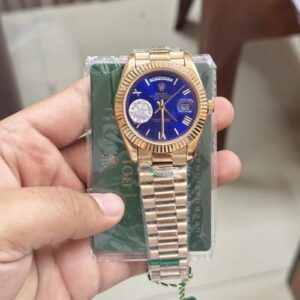 ROLEX DAY DATE ROSEGOLD BLUE YZ A072