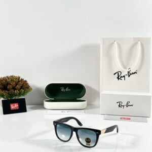 Rayban 2140 Gold Black Blue (GLASS)