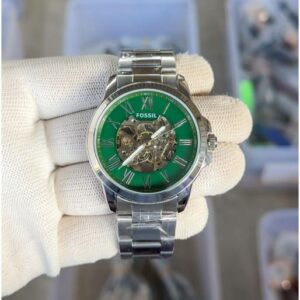 Fossil Flynn Automatic Silver-Green