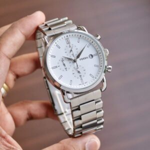 Fossil commuter Silver White