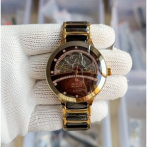 Rado Centrix Automatic Open Heart Japan Gold-Brown