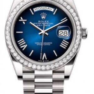 Rolex DayDate Roman Dial Diamond Bezel YZ