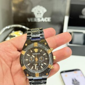 Versace V-sporty Black Gold Chain