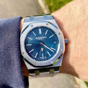 Audemarspiguet royal Oak Quartz Silver-Blue